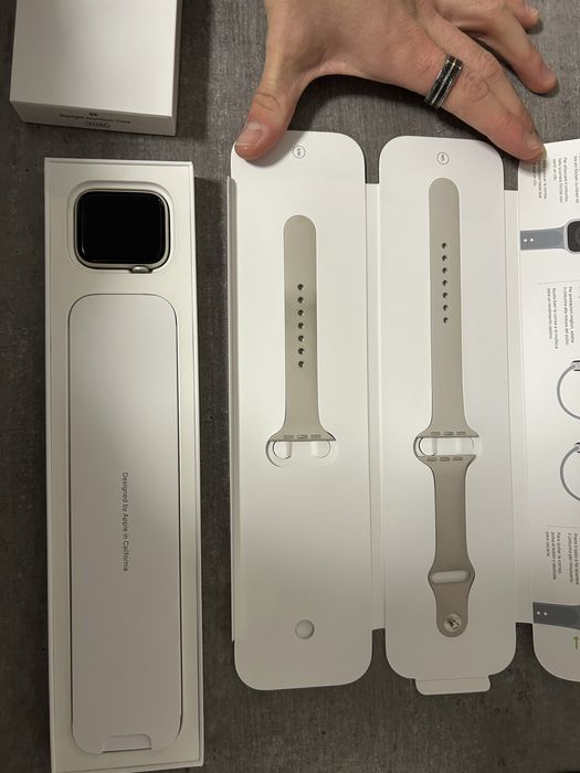 Apple watch SE 2 gen GPS | bateria 94% | 44mm  - silver / starlight