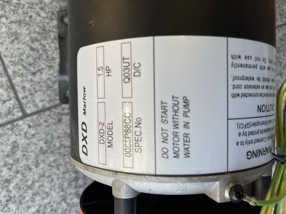 Pompa wodna do wanien z hydromasażem DXD-2