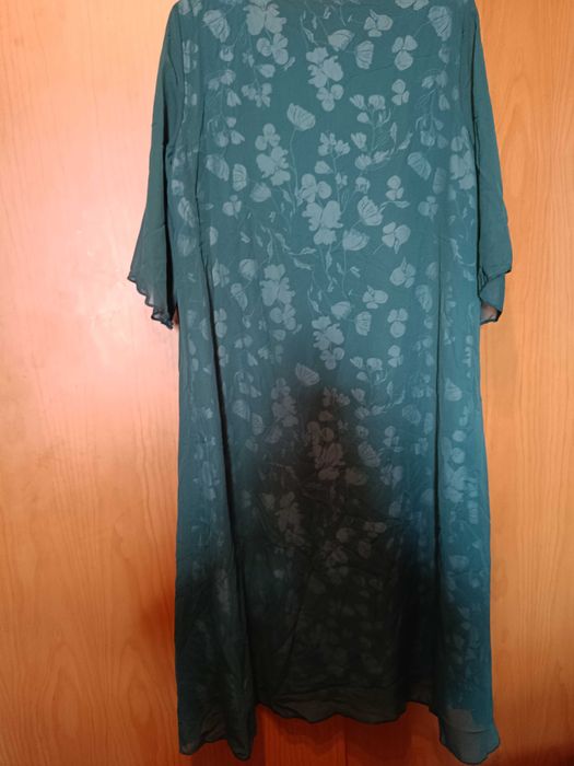 Vestido de verão xl verde seco