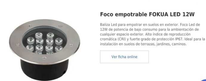 Uplight Focos Led Chão 12W