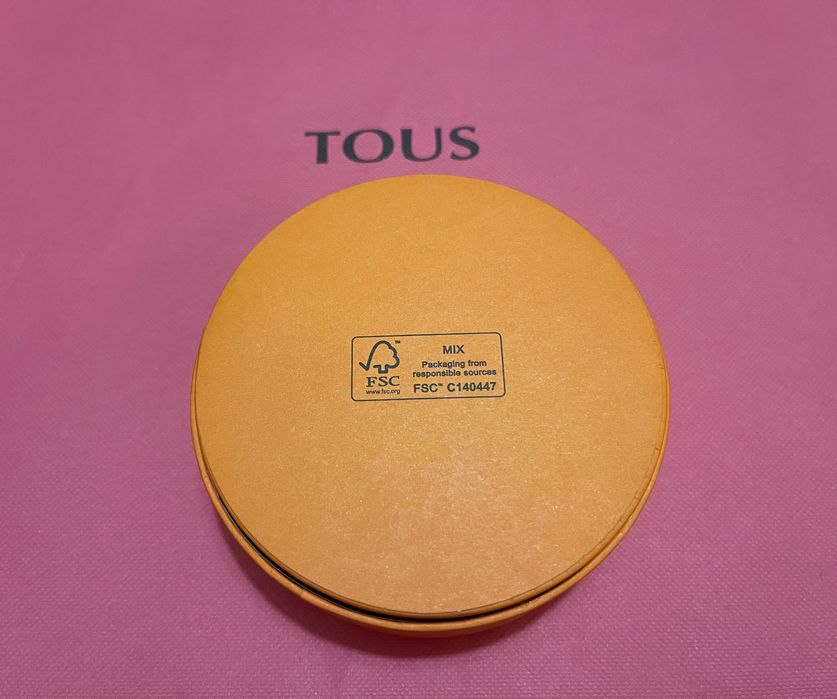 Tous pudełko pomarańczowe 10 cm nowe 1 sztuka
