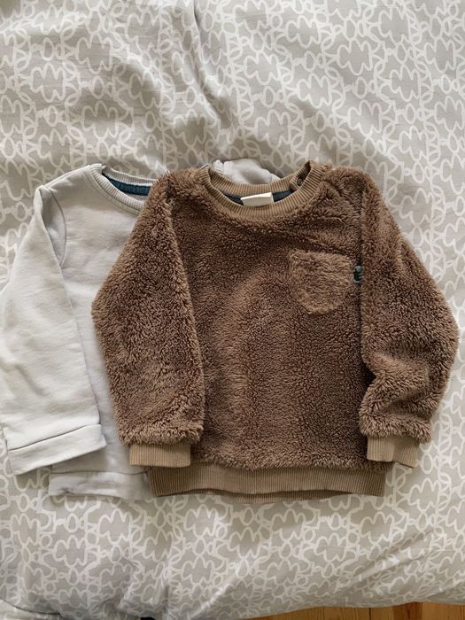 Camisolas sweats ZARA inverno muito quentinhas 12-18M