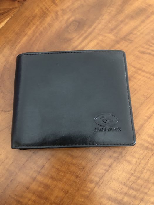 Carteira em pele genuina - Jade Duck