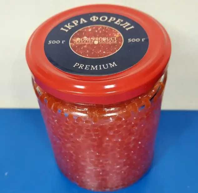 Ікра форелі закарпатська 500 грамів