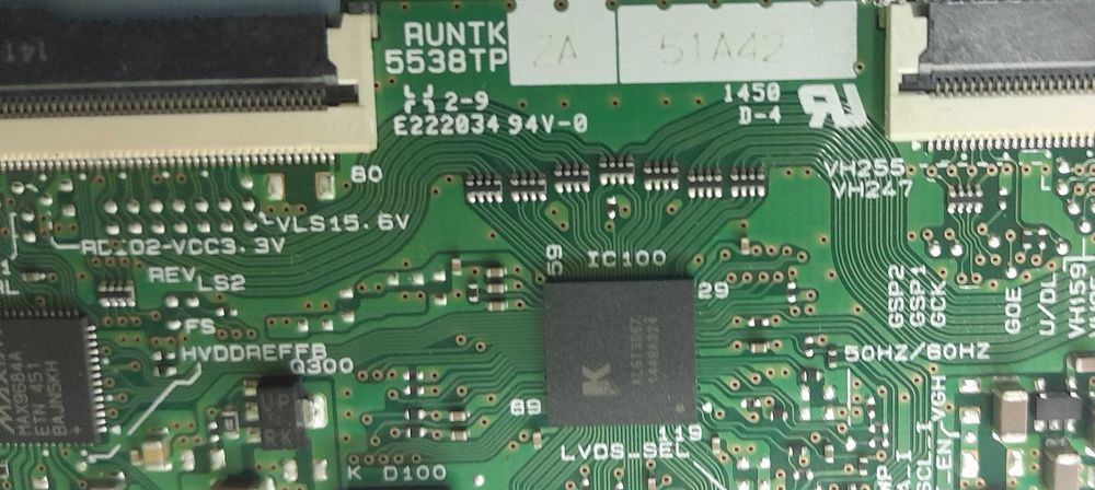 Televisão Samsung UE40J5100AW vendo as peças