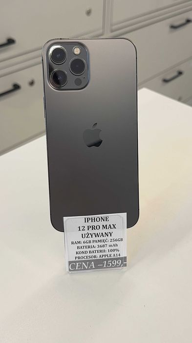 iPhone 12 PRO MAX 256GB Bat 100% Topcase Vivo *Raty 0%