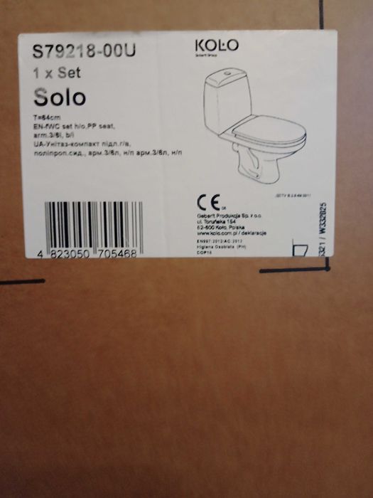 унiтаз компакт новий kolo solo