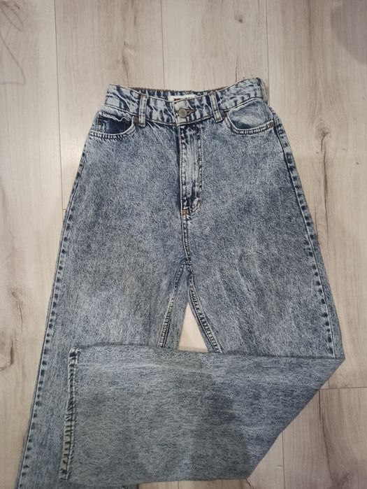 Джинси палацо блакитного кольору