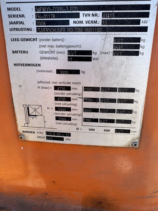 Empilhador Diesel 3ton (usado)