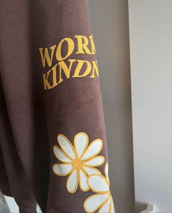 Bluza / kwiaty / brazowa