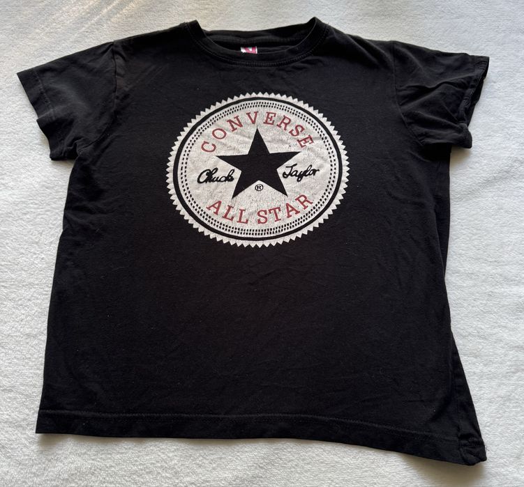 Koszulka Converse All Star czarna 100% bawełna | Roly Kids 7-8 lat