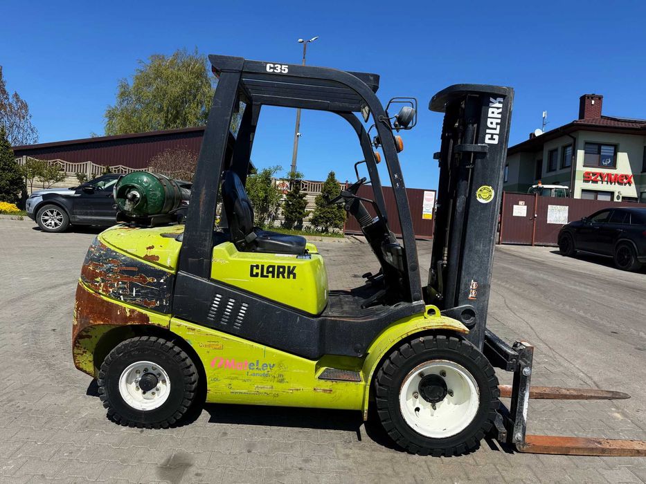 wózek widłowy CLARK G35L LPG Triplex 4.6m 2008r przebieg tylko 4300mtg udźwig 3500kg MITSUBISHI 4G64 silnik