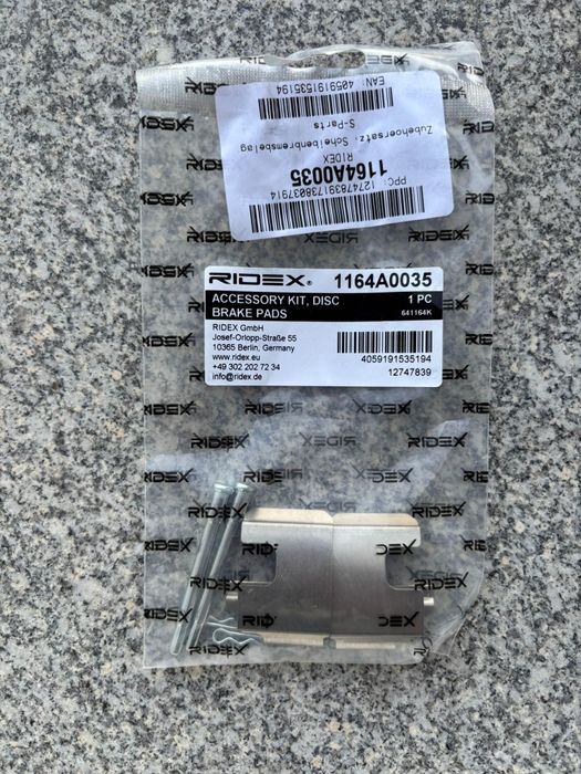 Kit pastilhas FERODO e acessórios para Fiat