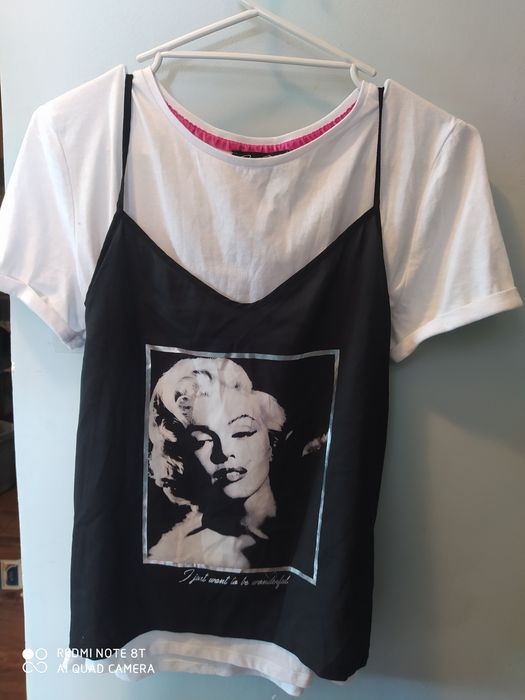 Bluzka z nadrukiem Marilyn Monroe.