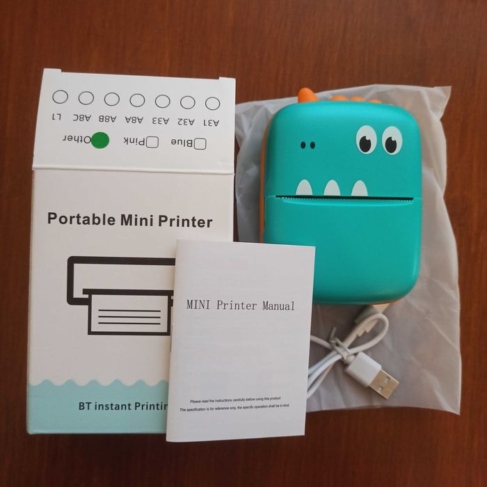 НОВЫЙ Портативный Принтер JETIX Mini А8 для Заметок/Этикеток/Вырезок