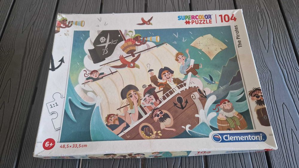 Puzzle Os Piratas Supercolor de 104 peças