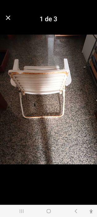 Cadeiras plástico com ferro