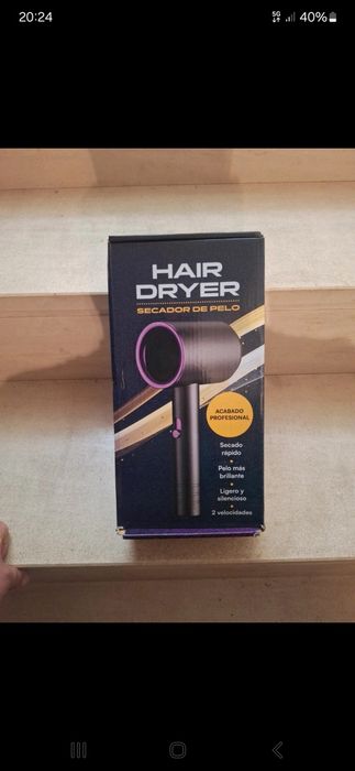 Sscador de cabelo 2 cores branco ou preto