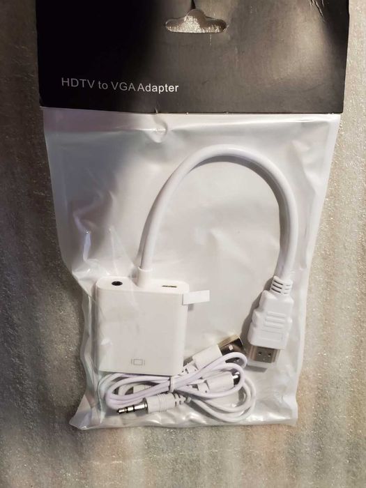 Конвертер DVI-D/HDMI/DP-VGA адаптер-перехідник для відеокарт, активний