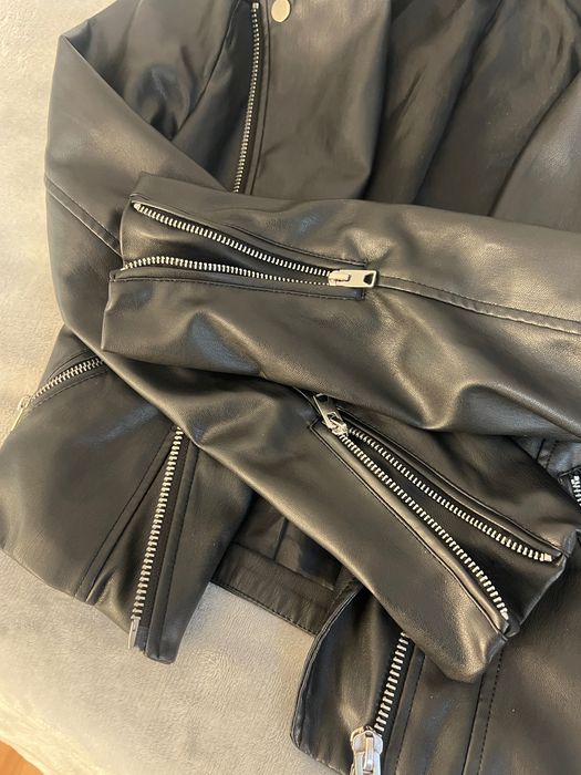 Ramoneska / kurtka skórzana czarna | H&M