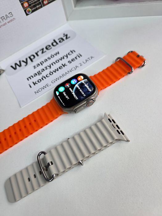 Smartwatch HK Ultra3 – nowość 2025, AMOLED 2,12”, 2 paski, nowy