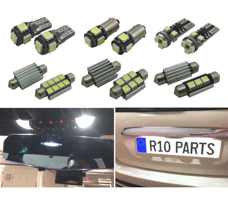 KIT 13 LAMPADAS LED INTERIOR MINI COOPER R55 R56 11-15