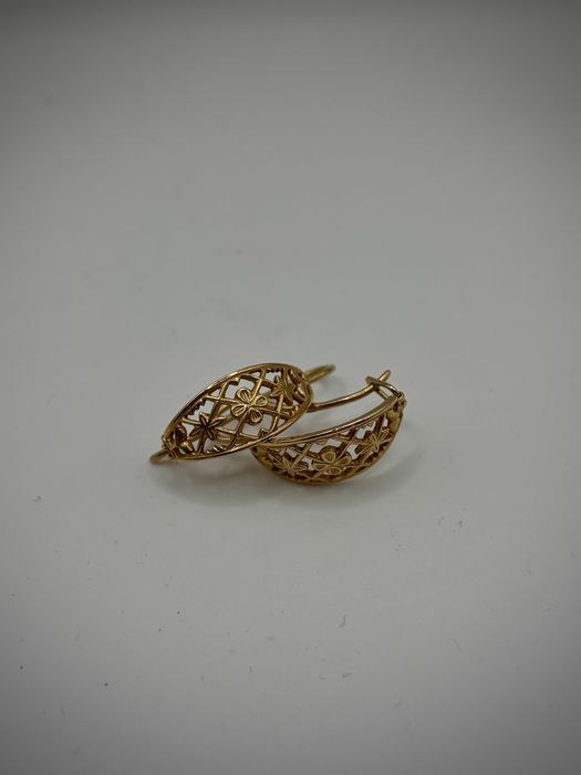 Złote kolczyki p585 3,43g - SPOKO LOMBARD Łódź Skup Złota