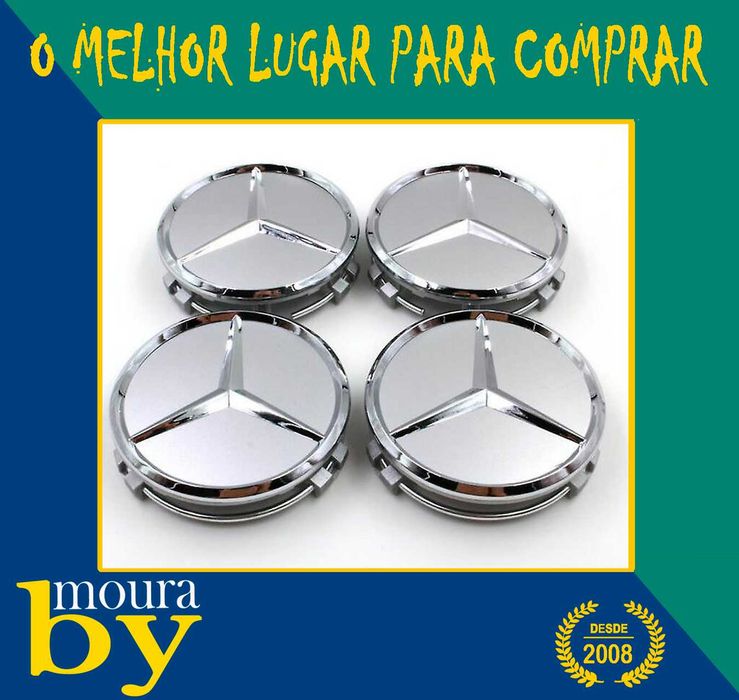 4 Centros de Roda Mercedes ML300 CLK200 LK450 GL450 S400
