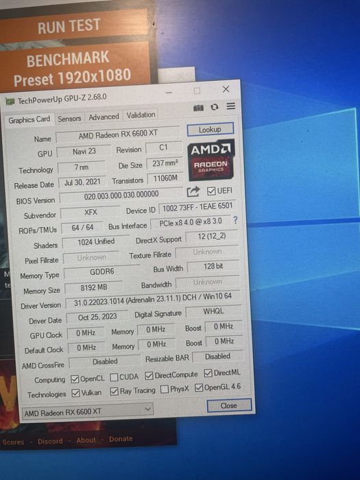 Відеокарта amd radeon 6600 xt