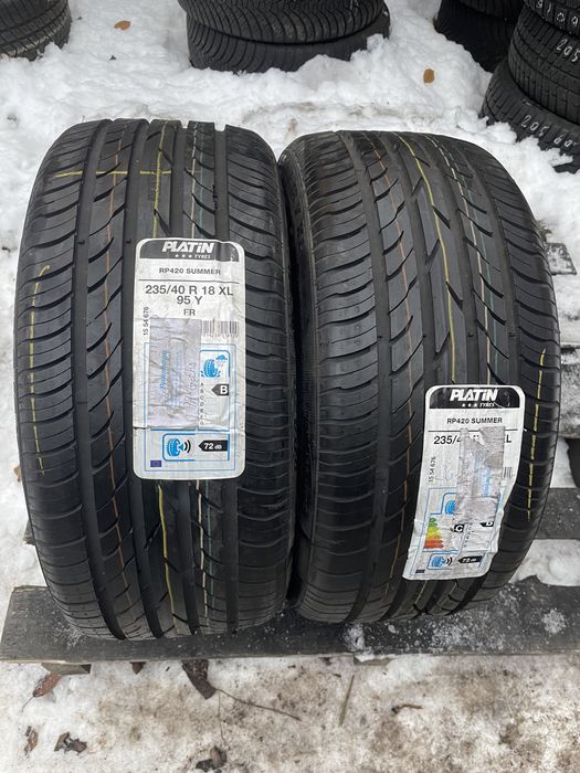 Platin 235/40r18 пара літо нові оригінал склад