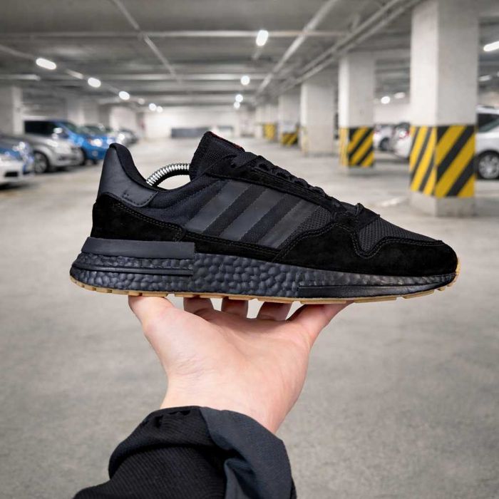 2233) Кросівки Adidas ZX 500 RM повністю чорні (40-45): 1 399 грн