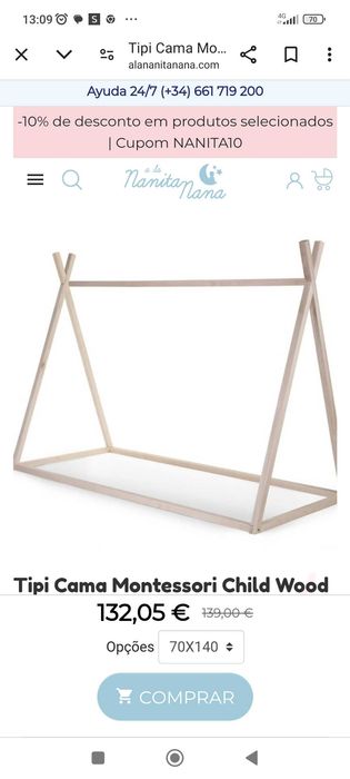 Cama Tipi Montessori