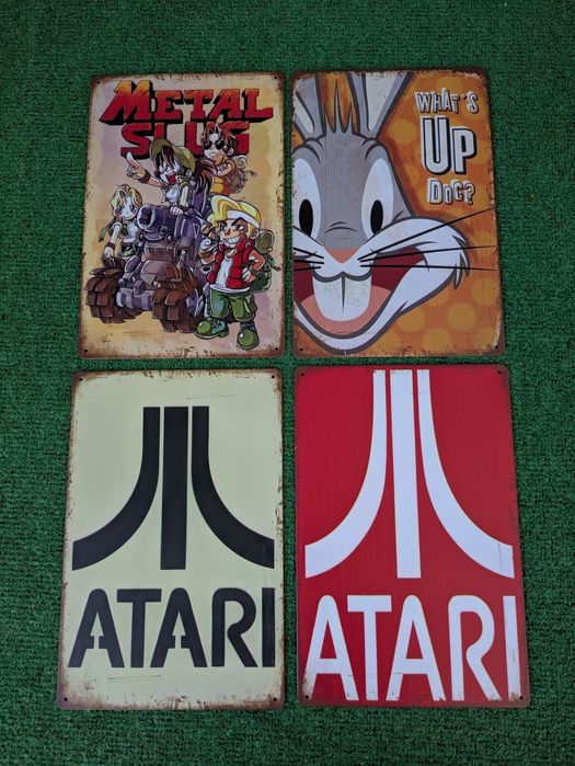 Placa Metálica Decorativa Metal Slug – Arte Retro SNK / Neo Geo