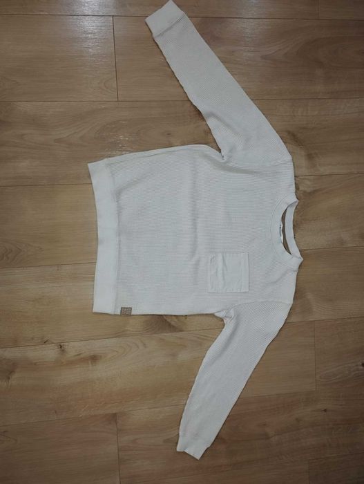 Zestaw dziecięcy H&M spodnie jeans slim + bluza, rozmiar 140