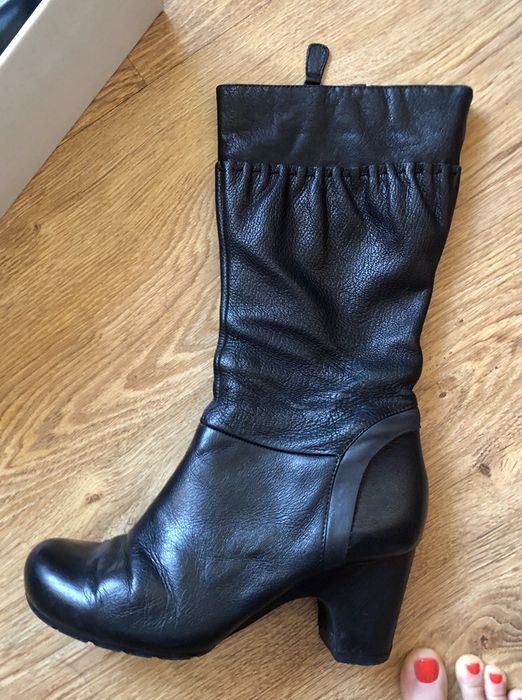 Сапоги Clarks (Интертоп), кожаные, демисезон, 39р