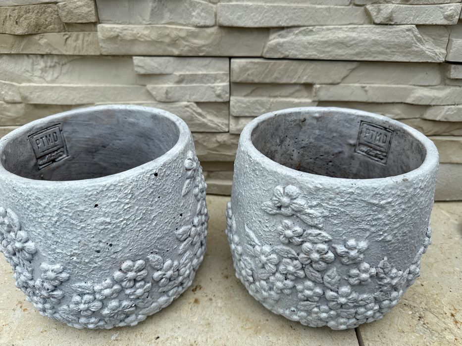 Ceramiczna doniczka Vintage komplet 2 szt