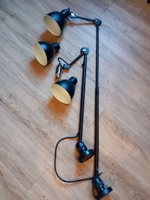 Dwie lampy Lampe Gras model N°302