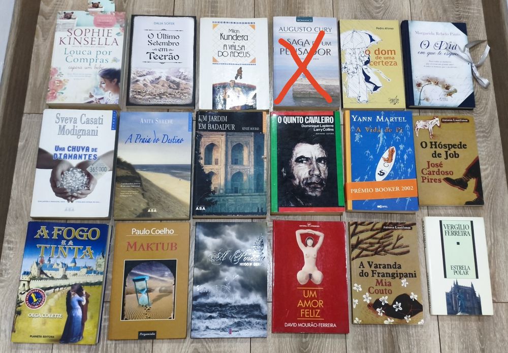 Vários livros 4€ cada
