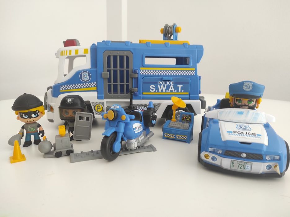 Pinypon Action - Camião, carro e mota