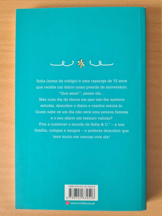 livro juvenil "Diário de Sofia" de Luísa Ducla Soares