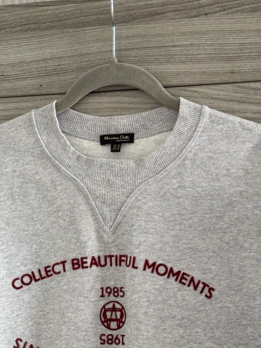 Сірий світшот Massimo Dutti