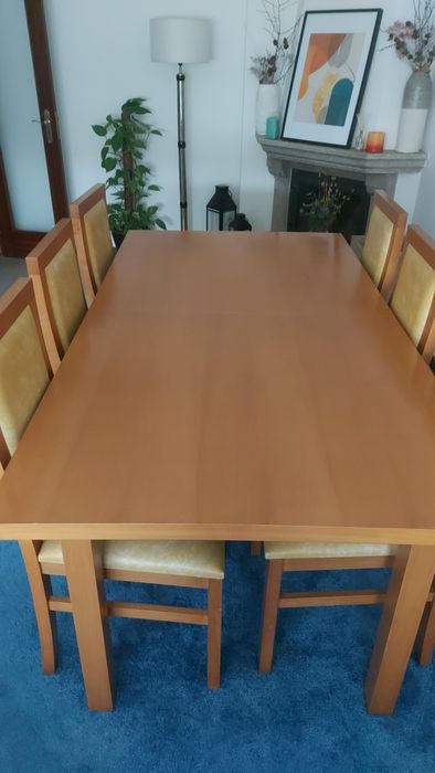 Vendo mesa de jantar +6 cadeiras
