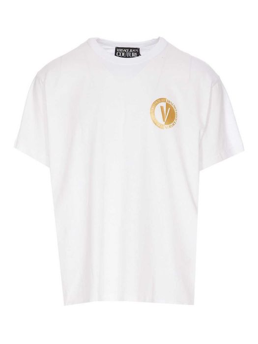 Versace Jeans Couture efektowny męski t-shirt WHITE