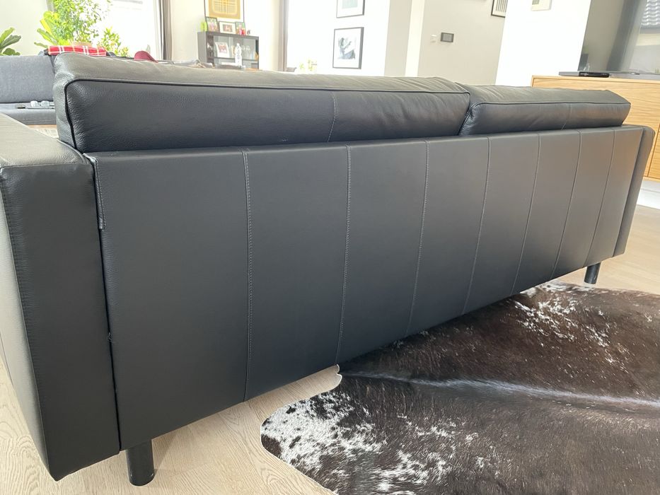 Sofa 3-osobowa czarna