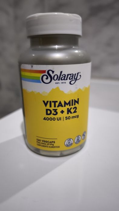VITAMINA D3 +K2 - Solaray