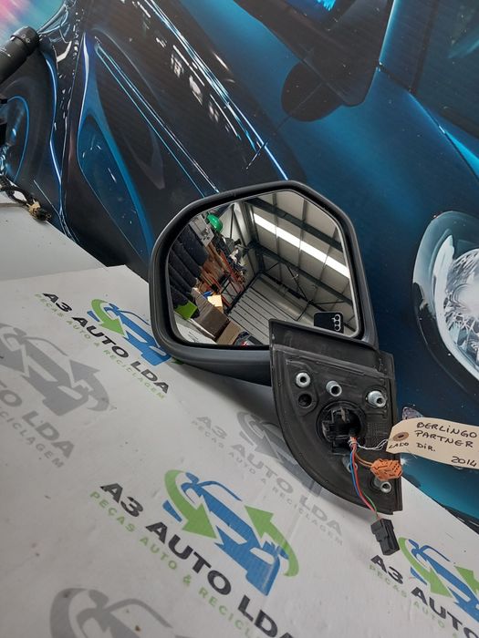 Espelho retrovisor lado direito Peugeot Partner Citroën Berlingo 2014
