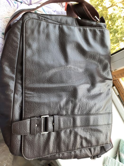 Сумка вместительная (амвей) коричневая замкожи, через плечо