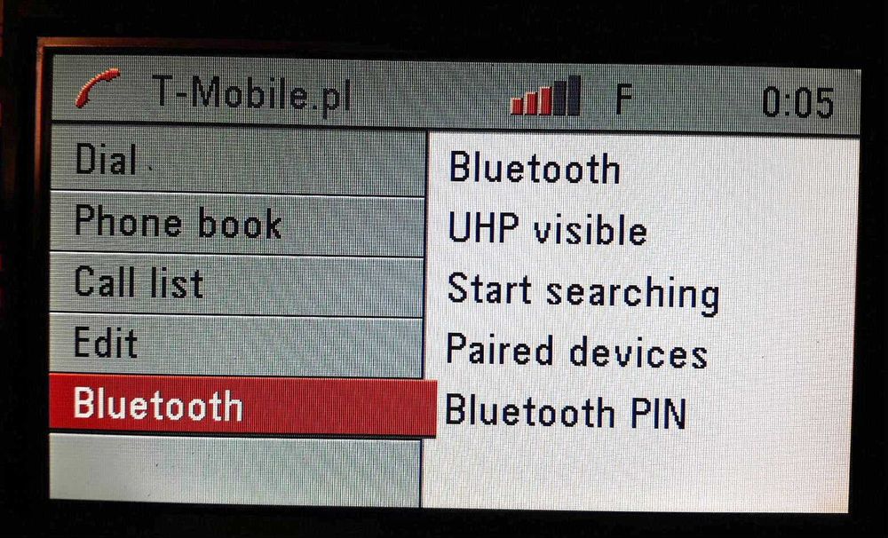 Moduł telefonu UHP4 UWA + wspornik + mikrofon + wtyczka Opel Zafira B