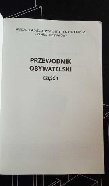 Przewodnik Obywatelski część 1, podręcznik do WOS
