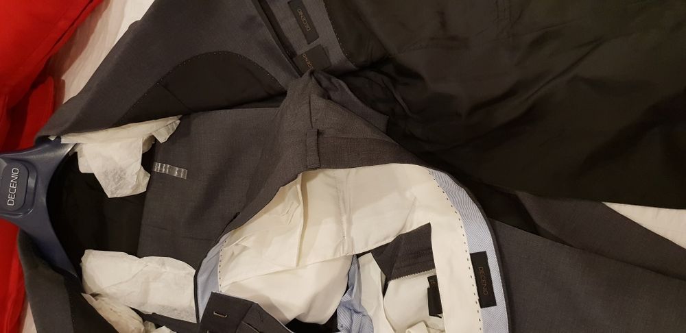 Blusão e fato(novo) Decenio e boomerang comprido slim fit semi novo